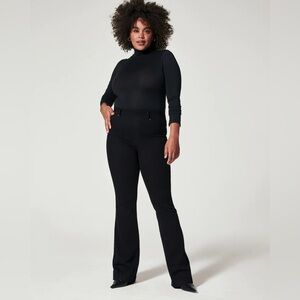 SPANX Elegant Black Wide Leg Jeans